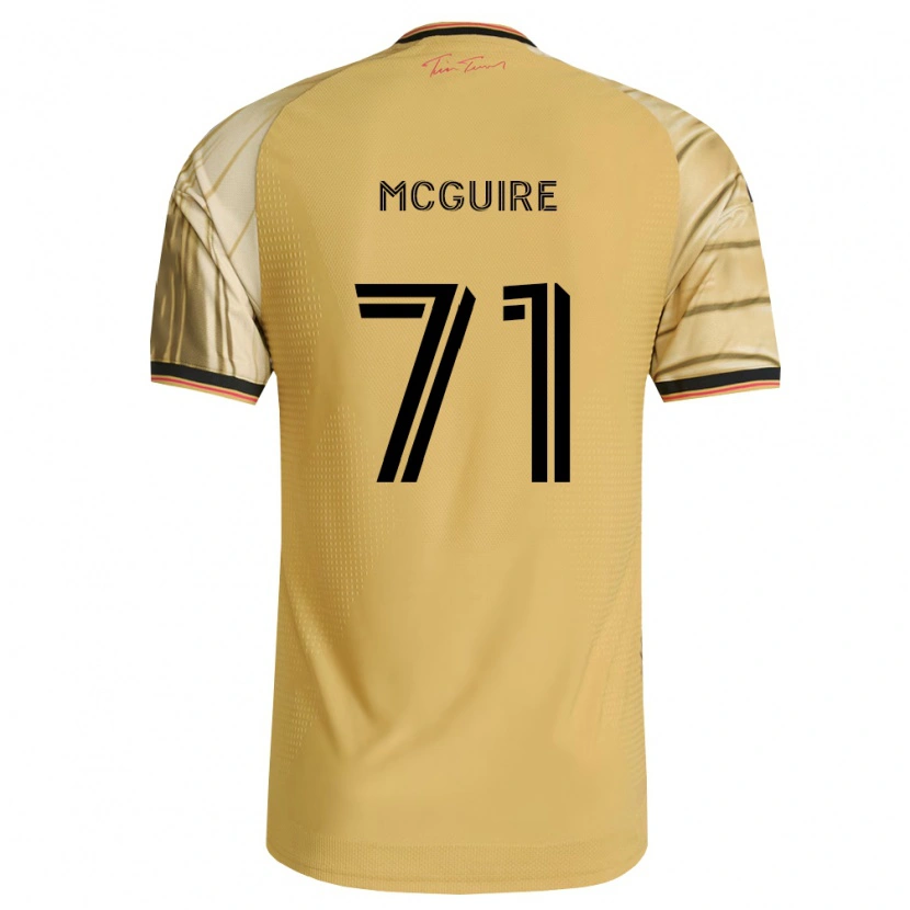 Danxen Dětské Nolan Mcguire #71 Hnědá Žlutá Černá Daleko Hráčské Dresy 2026/27 Dres