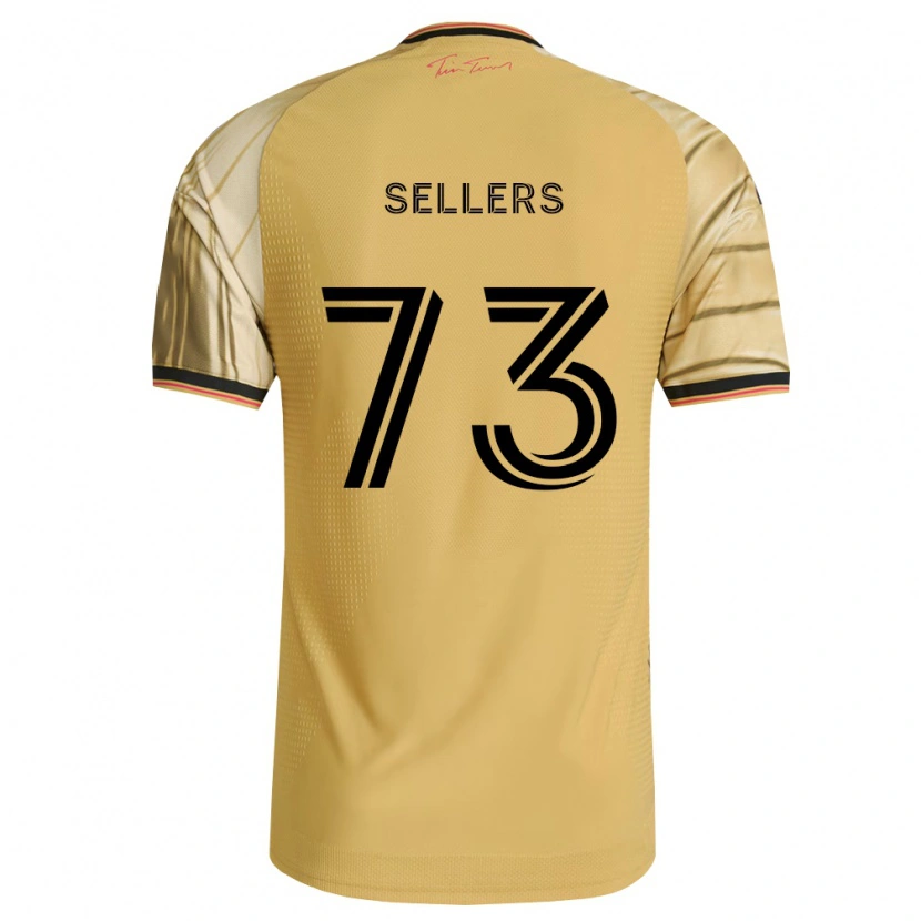Danxen Dětské Braydon Sellers #73 Hnědá Žlutá Černá Daleko Hráčské Dresy 2026/27 Dres