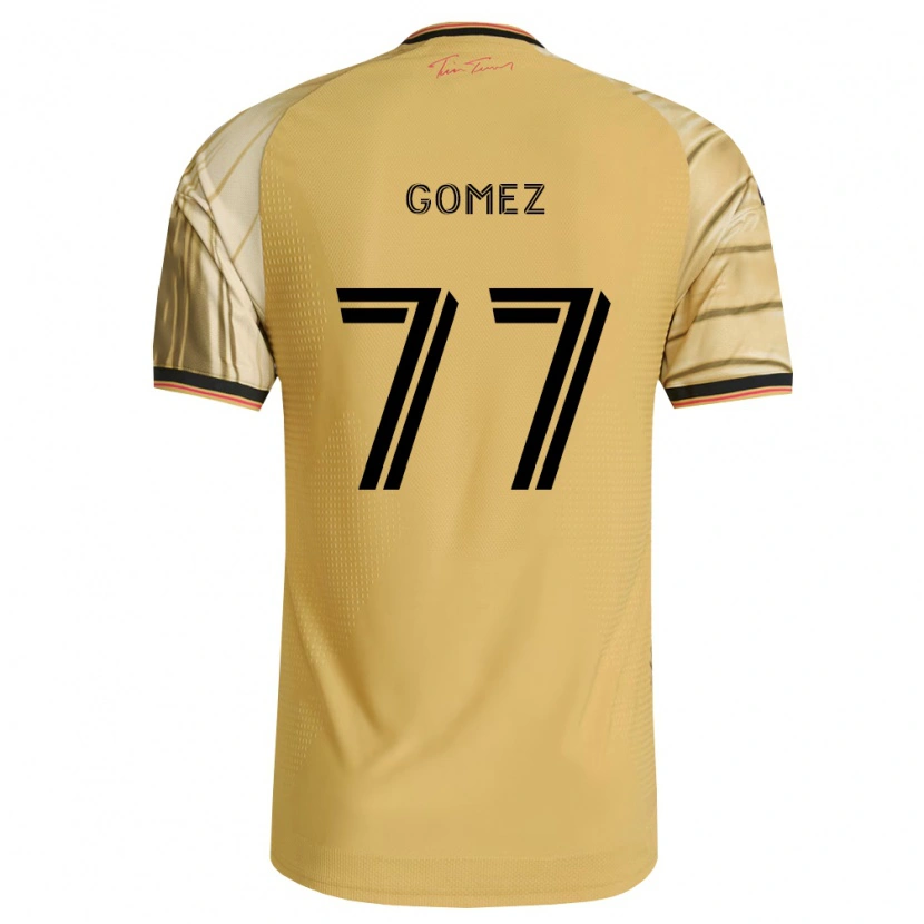 Danxen Dětské Sam Gomez #77 Hnědá Žlutá Černá Daleko Hráčské Dresy 2026/27 Dres