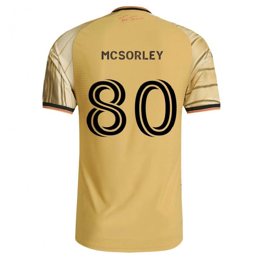 Danxen Dětské Brendan Mcsorley #80 Hnědá Žlutá Černá Daleko Hráčské Dresy 2026/27 Dres