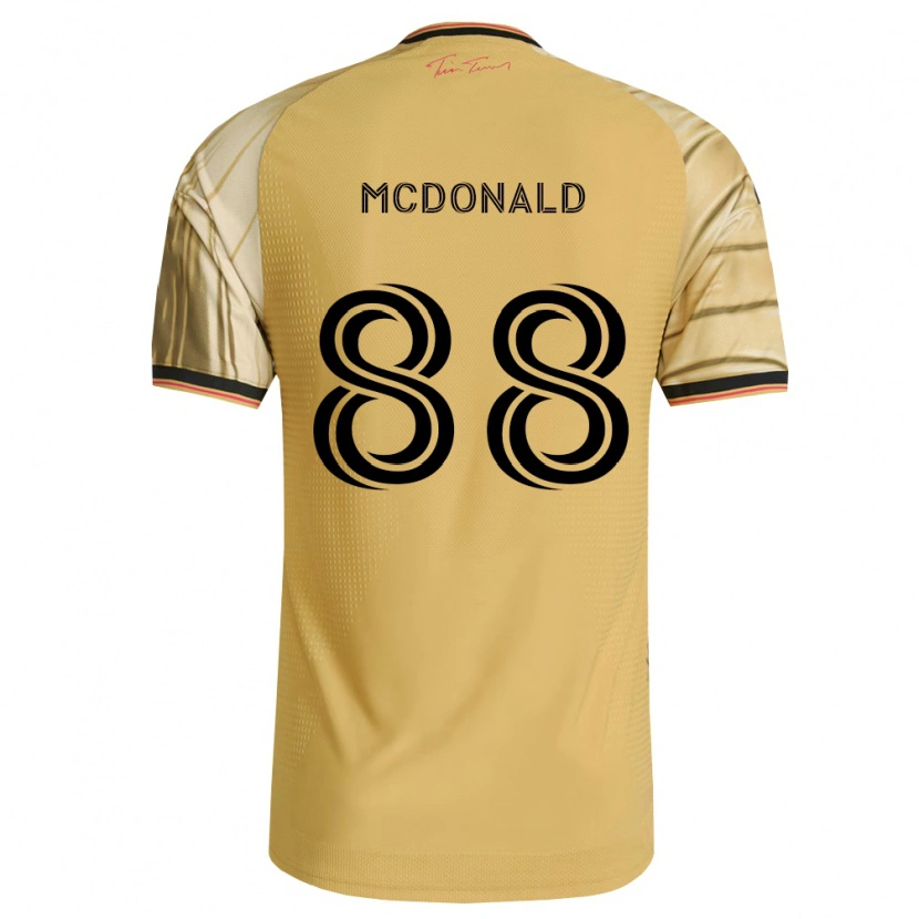 Danxen Dětské Patrick Mcdonald #88 Hnědá Žlutá Černá Daleko Hráčské Dresy 2026/27 Dres
