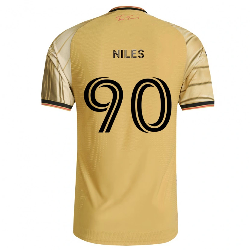 Danxen Dětské Eddie Niles #90 Hnědá Žlutá Černá Daleko Hráčské Dresy 2026/27 Dres