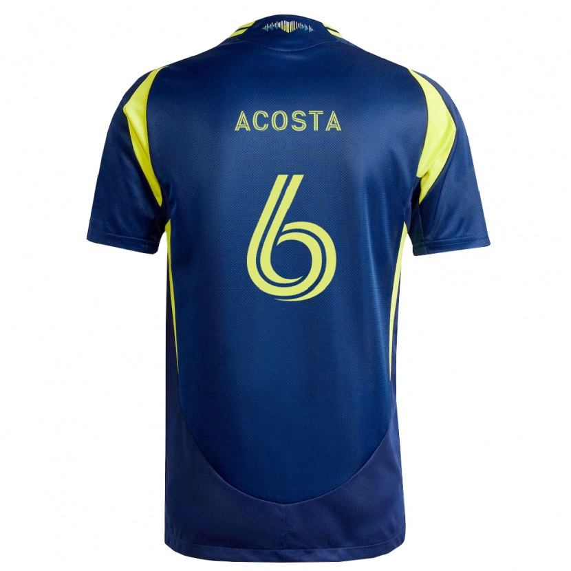 Danxen Dětské Bryan Acosta #6 Žlutá Tmavě Modrá Daleko Hráčské Dresy 2026/27 Dres