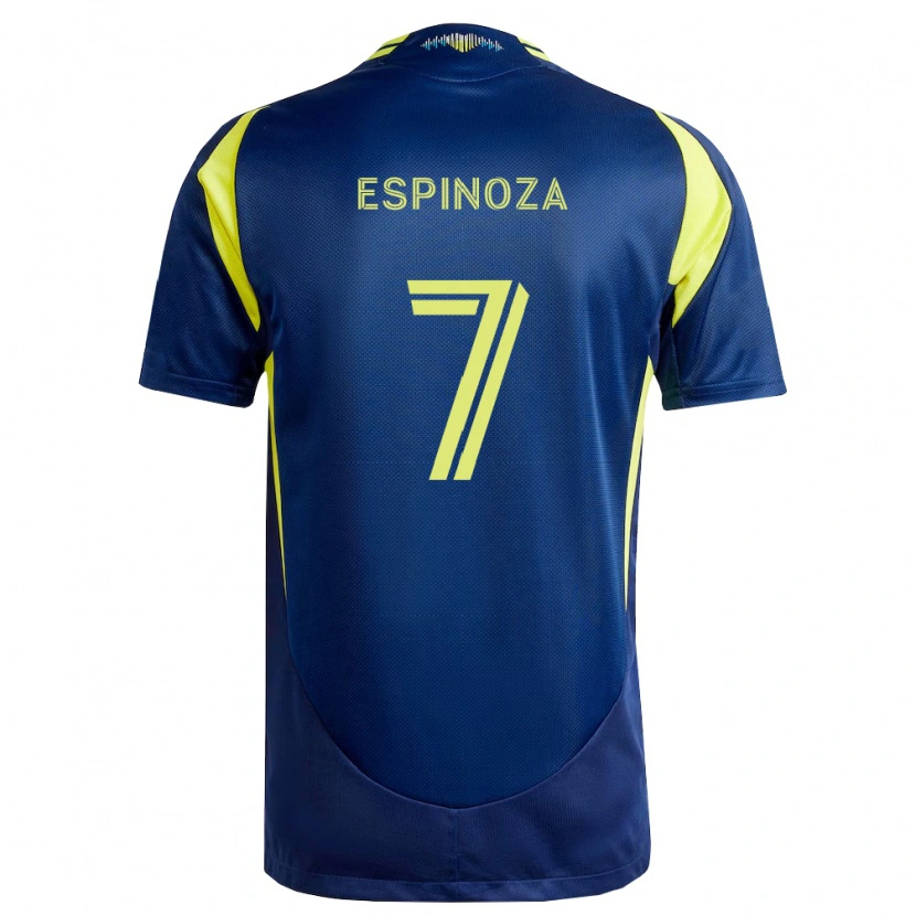 Danxen Dětské Cristian Espinoza #7 Žlutá Tmavě Modrá Daleko Hráčské Dresy 2026/27 Dres