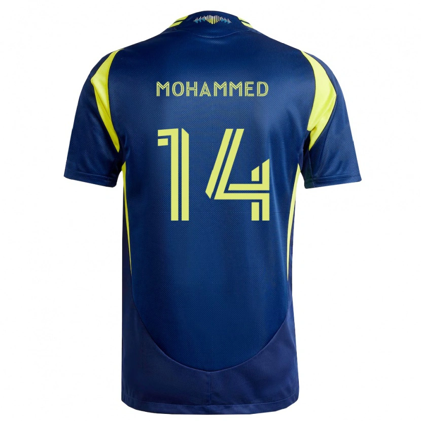 Danxen Dětské Shak Mohammed #14 Žlutá Tmavě Modrá Daleko Hráčské Dresy 2026/27 Dres
