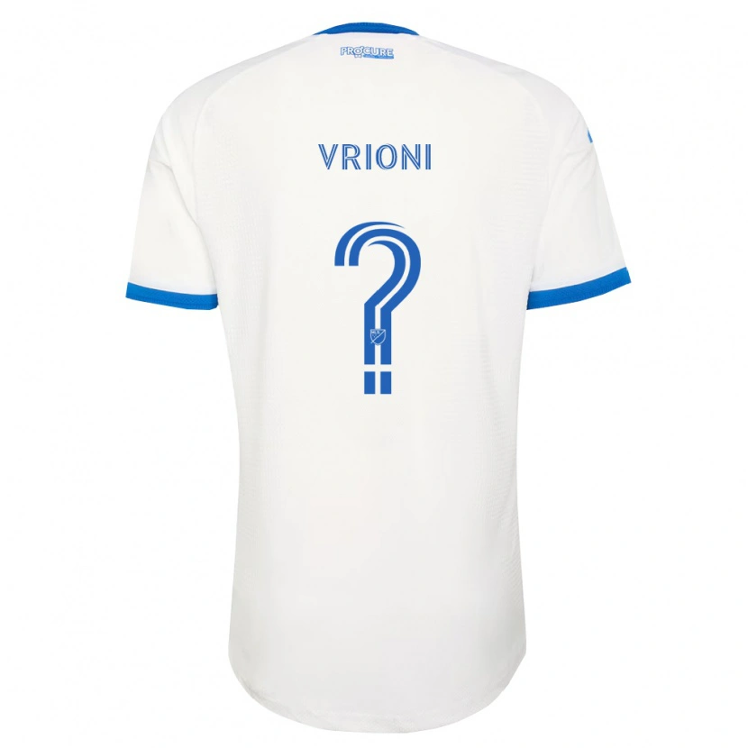 Danxen Dětské Giacomo Vrioni #0 Nebesky Modrá Bílá Daleko Hráčské Dresy 2026/27 Dres