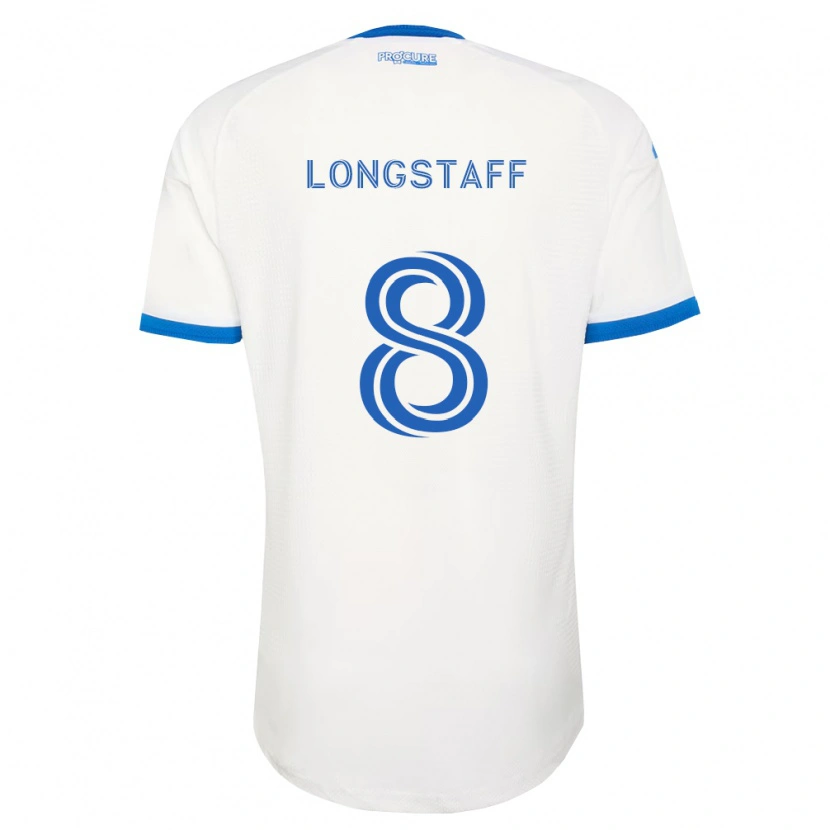 Danxen Dětské Matty Longstaff #8 Nebesky Modrá Bílá Daleko Hráčské Dresy 2026/27 Dres