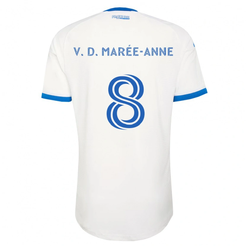 Danxen Dětské Van Doesburg Marée-Anne #8 Nebesky Modrá Bílá Daleko Hráčské Dresy 2026/27 Dres