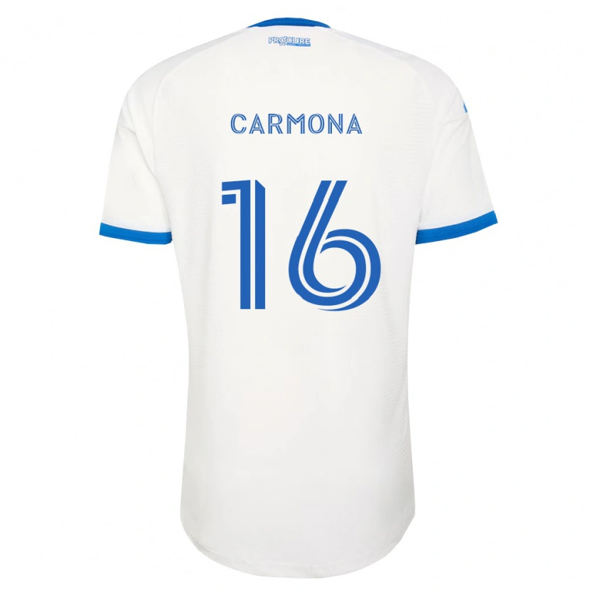 Danxen Dětské Wikelman Carmona #16 Nebesky Modrá Bílá Daleko Hráčské Dresy 2026/27 Dres