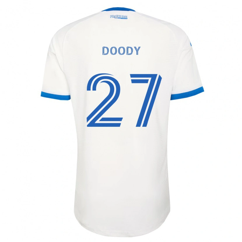 Danxen Dětské Grayson Doody #27 Nebesky Modrá Bílá Daleko Hráčské Dresy 2026/27 Dres