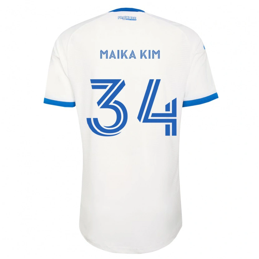 Danxen Dětské Guerrier Maika Kim #34 Nebesky Modrá Bílá Daleko Hráčské Dresy 2026/27 Dres