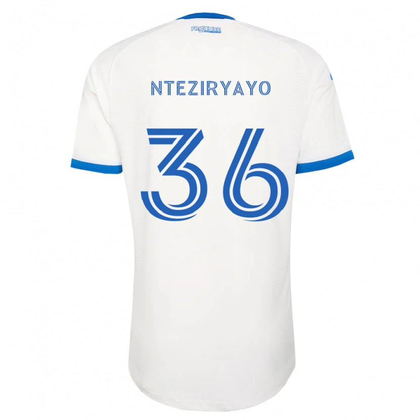 Danxen Dětské Josh Nteziryayo #36 Nebesky Modrá Bílá Daleko Hráčské Dresy 2026/27 Dres