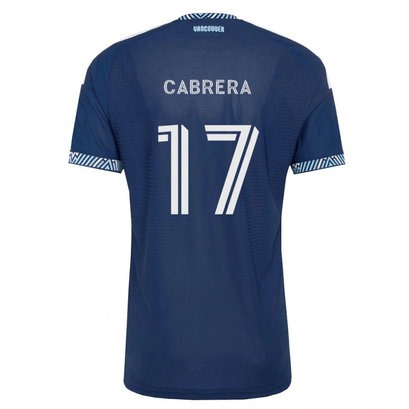 Danxen Dětské Kenji Cabrera #17 Tmavě Modrá Bílá Daleko Hráčské Dresy 2026/27 Dres
