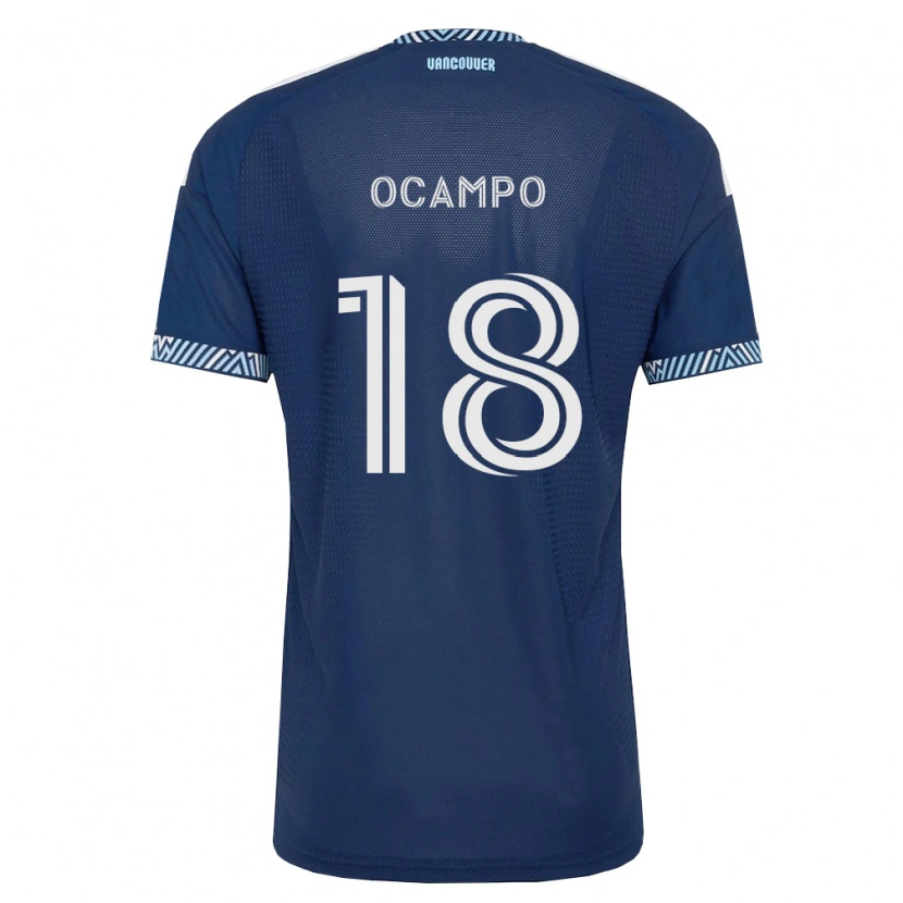 Danxen Dětské Édier Ocampo #18 Tmavě Modrá Bílá Daleko Hráčské Dresy 2026/27 Dres