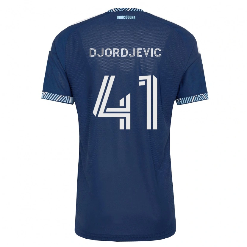Danxen Dětské Nikola Djordjevic #41 Tmavě Modrá Bílá Daleko Hráčské Dresy 2026/27 Dres