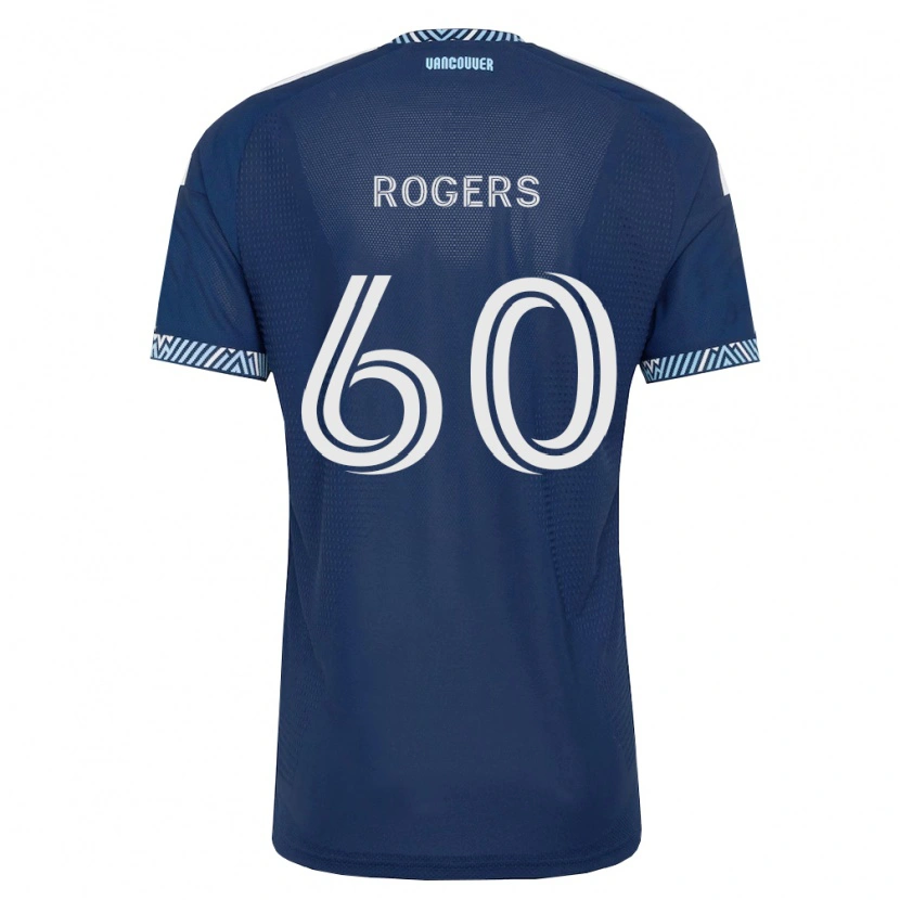 Danxen Dětské Sam Rogers #60 Tmavě Modrá Bílá Daleko Hráčské Dresy 2026/27 Dres