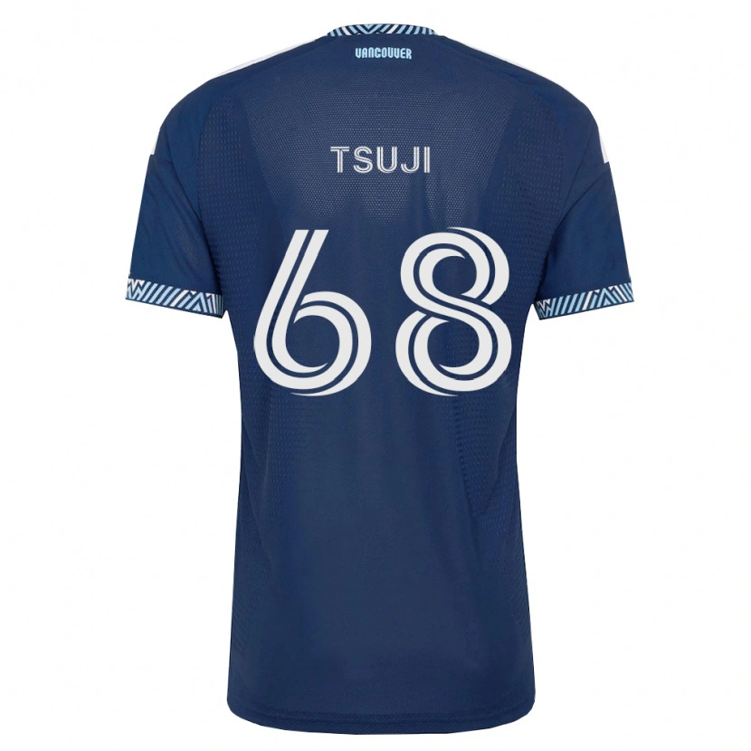 Danxen Dětské Yuma Tsuji #68 Tmavě Modrá Bílá Daleko Hráčské Dresy 2026/27 Dres