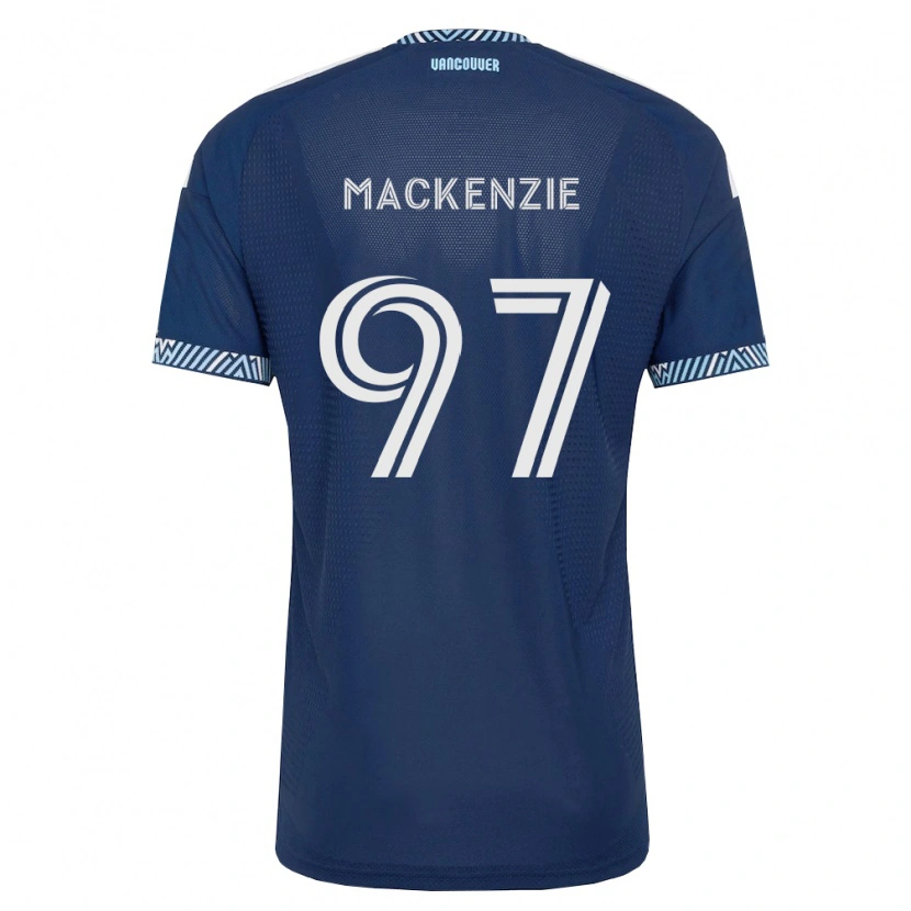 Danxen Dětské Liam Mackenzie #97 Tmavě Modrá Bílá Daleko Hráčské Dresy 2026/27 Dres