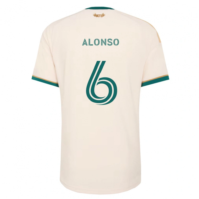 Danxen Dětské Júnior Alonso #6 Šampaňská Zelená Daleko Hráčské Dresy 2026/27 Dres