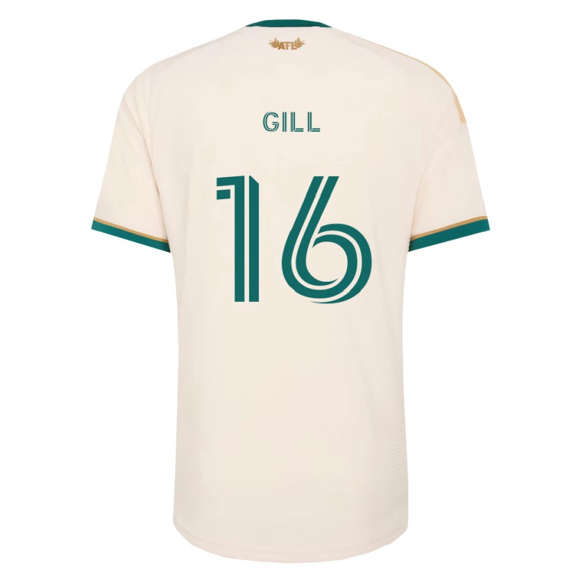 Danxen Dětské Adrian Gill #16 Šampaňská Zelená Daleko Hráčské Dresy 2026/27 Dres