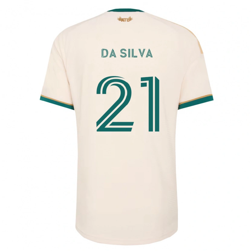 Danxen Dětské Lucas Da Silva #21 Šampaňská Zelená Daleko Hráčské Dresy 2026/27 Dres