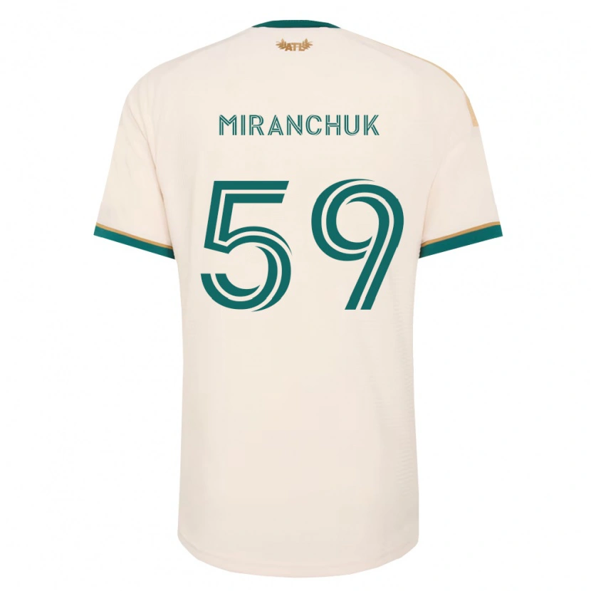 Danxen Dětské Aleksey Miranchuk #59 Šampaňská Zelená Daleko Hráčské Dresy 2026/27 Dres