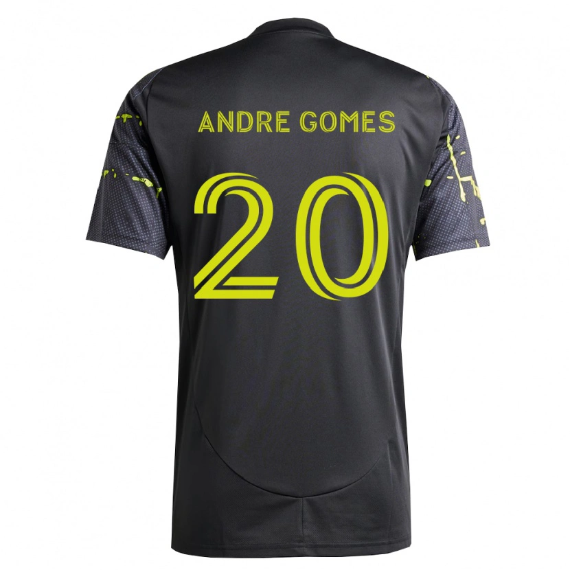 Danxen Dětské André Gomes #20 Fluorescenční Žlutá Černá Daleko Hráčské Dresy 2026/27 Dres