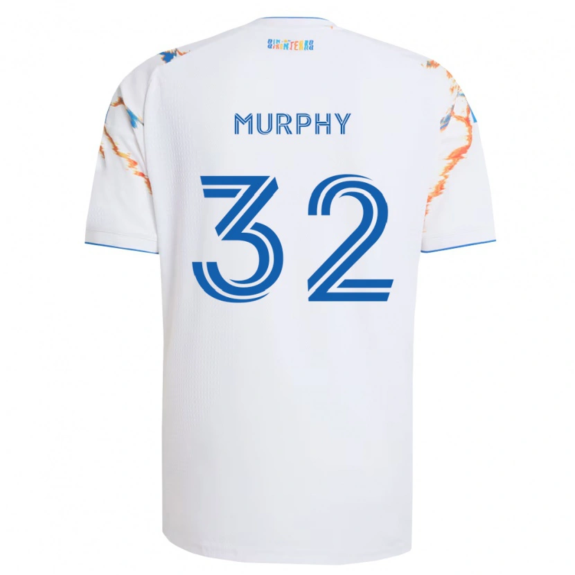 Danxen Dětské Ian Murphy #32 Bílá Oranžová Modrá Daleko Hráčské Dresy 2026/27 Dres