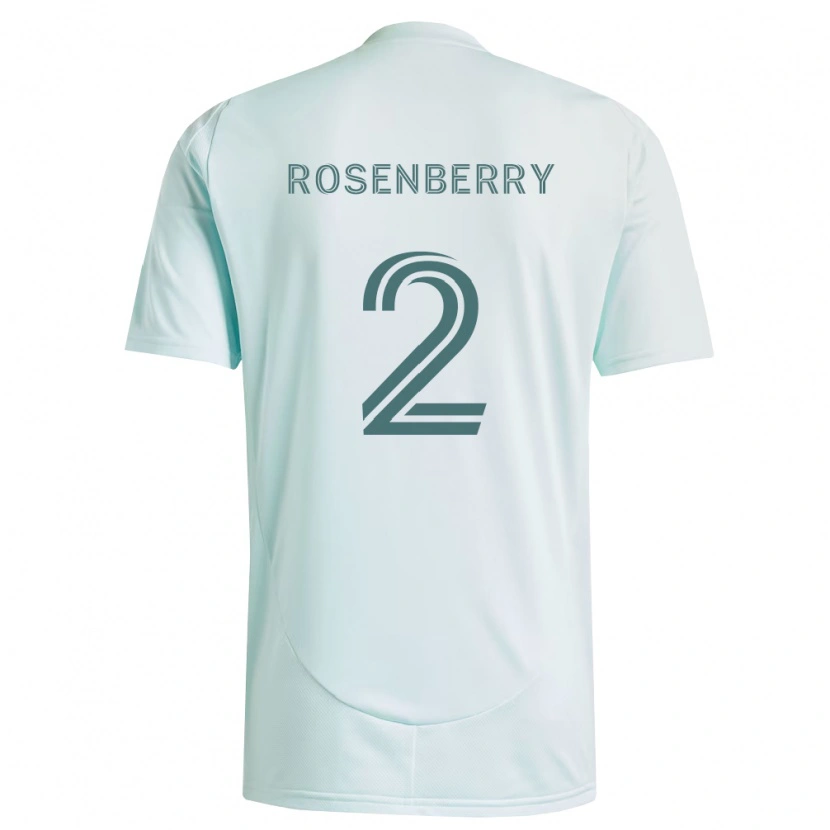 Danxen Dětské Keegan Rosenberry #2 Bílá Světle Zelená Daleko Hráčské Dresy 2026/27 Dres