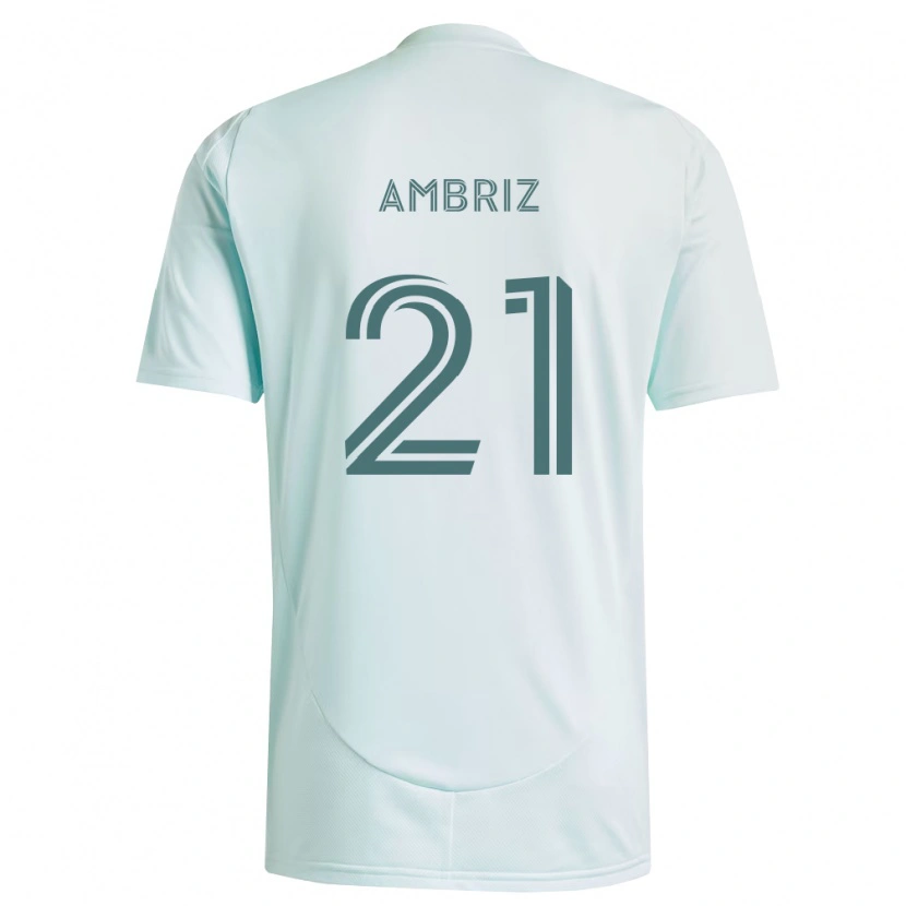 Danxen Dětské Diego Ambriz #21 Bílá Světle Zelená Daleko Hráčské Dresy 2026/27 Dres