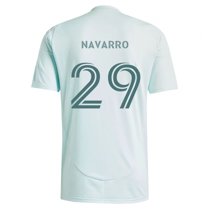 Danxen Dětské Miguel Navarro #29 Bílá Světle Zelená Daleko Hráčské Dresy 2026/27 Dres