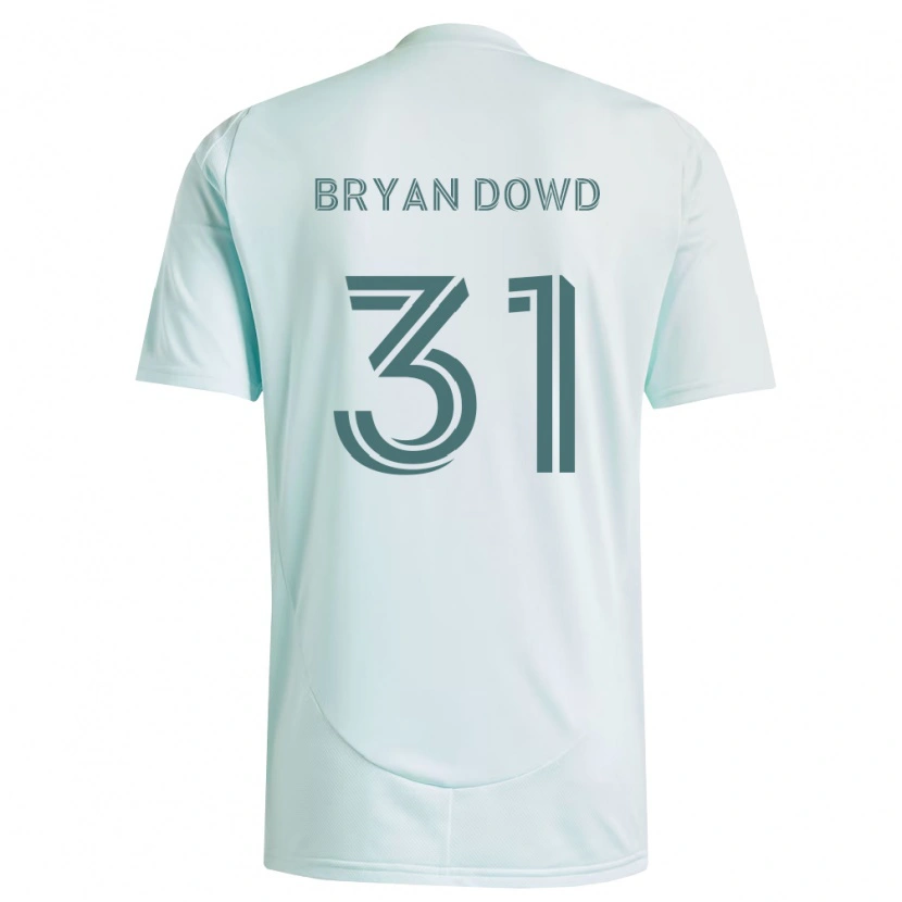 Danxen Dětské Bryan Dowd #31 Bílá Světle Zelená Daleko Hráčské Dresy 2026/27 Dres