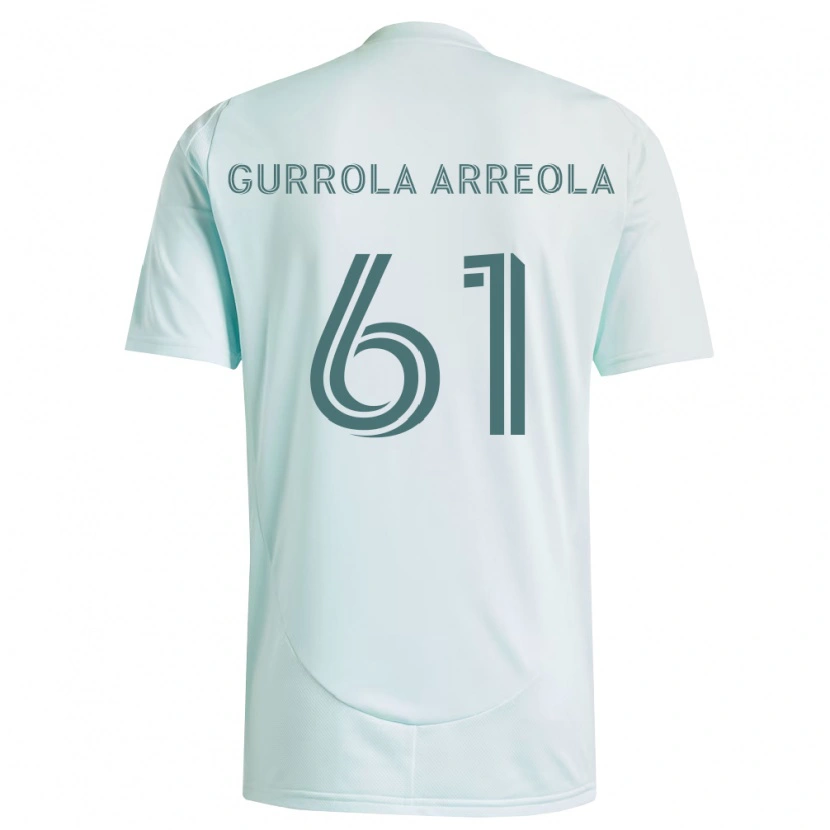 Danxen Dětské Diego Gurrola Arreola #61 Bílá Světle Zelená Daleko Hráčské Dresy 2026/27 Dres