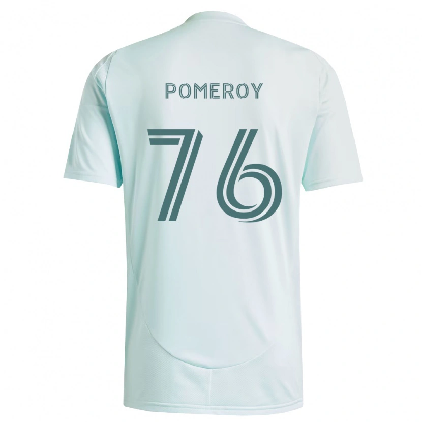 Danxen Dětské Jack Pomeroy #76 Bílá Světle Zelená Daleko Hráčské Dresy 2026/27 Dres