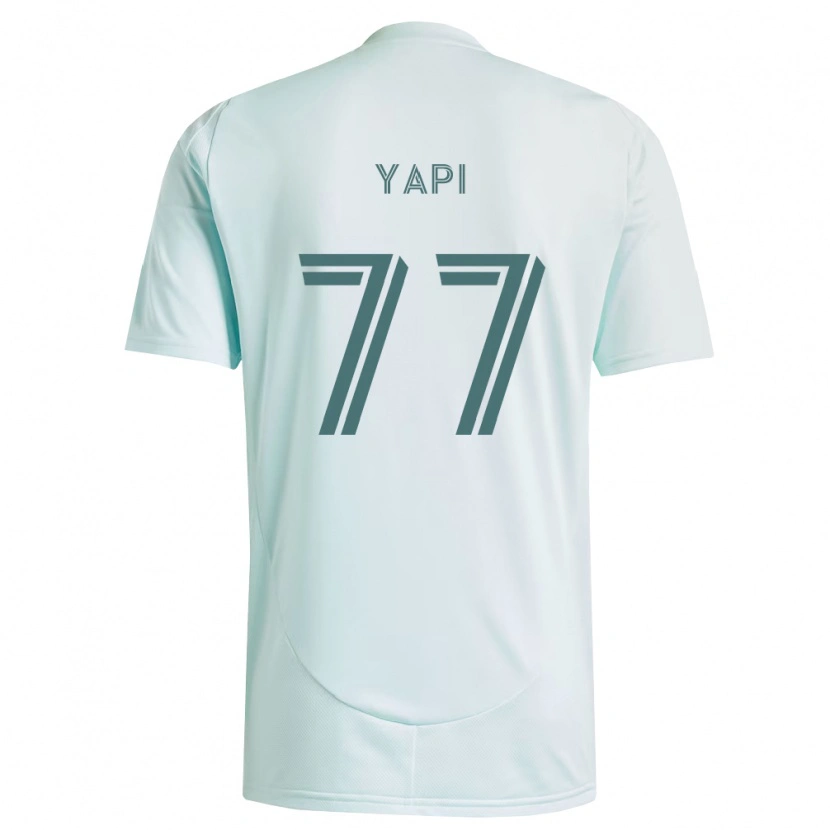 Danxen Dětské Darren Yapi #77 Bílá Světle Zelená Daleko Hráčské Dresy 2026/27 Dres
