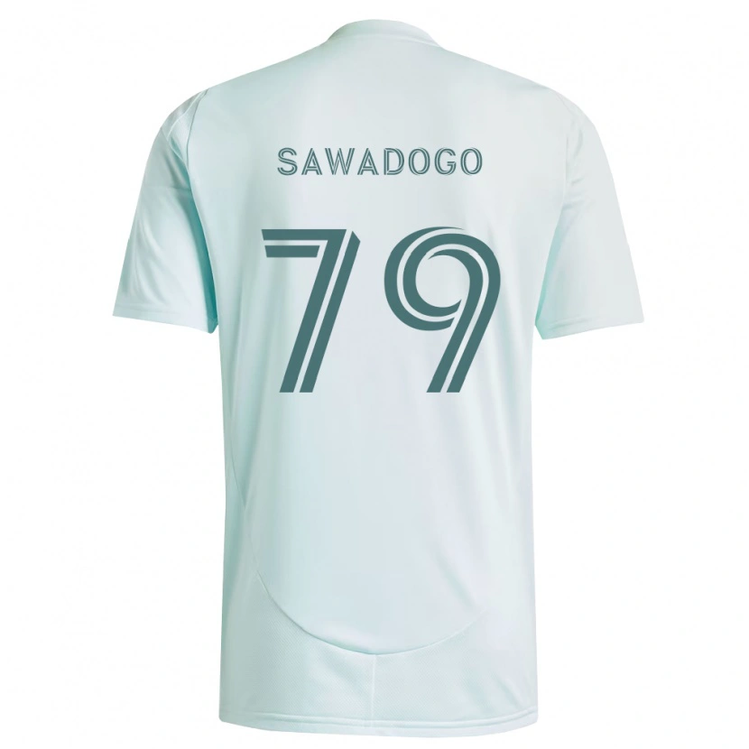 Danxen Dětské Kamal Sawadogo #79 Bílá Světle Zelená Daleko Hráčské Dresy 2026/27 Dres