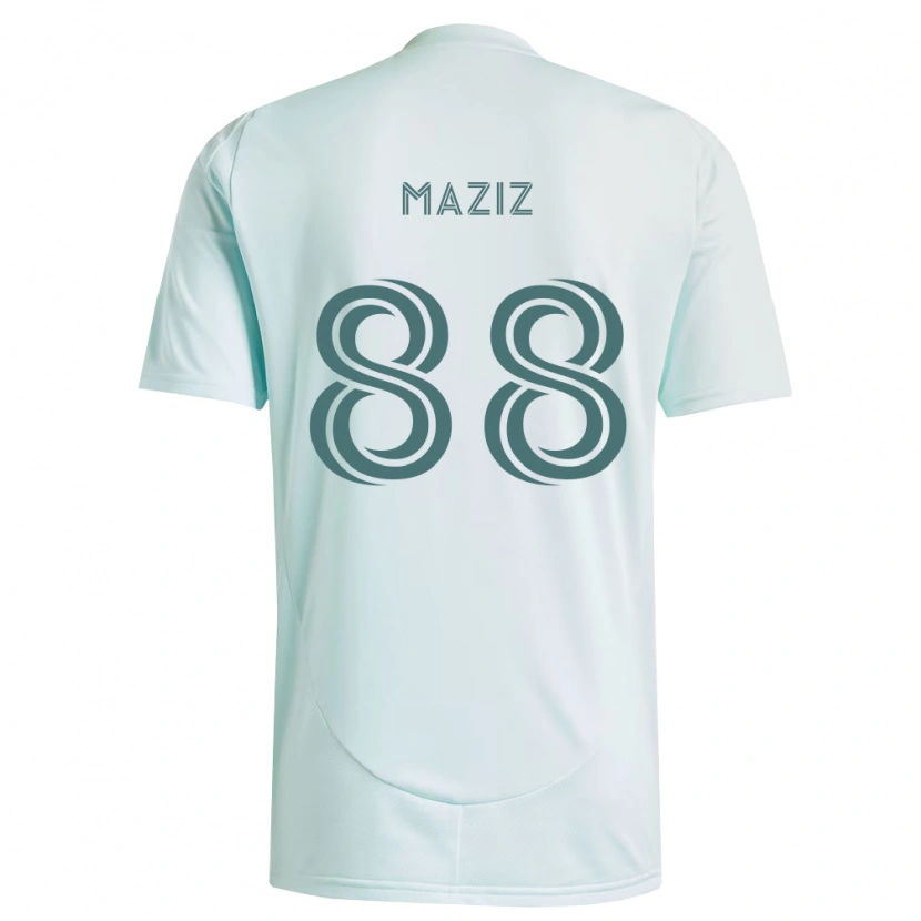 Danxen Dětské Youssef Maziz #88 Bílá Světle Zelená Daleko Hráčské Dresy 2026/27 Dres