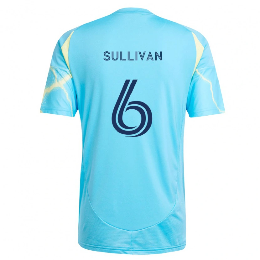 Danxen Dětské Cavan Sullivan #6 Světle Modrá Černá Světle Žlutá Daleko Hráčské Dresy 2026/27 Dres