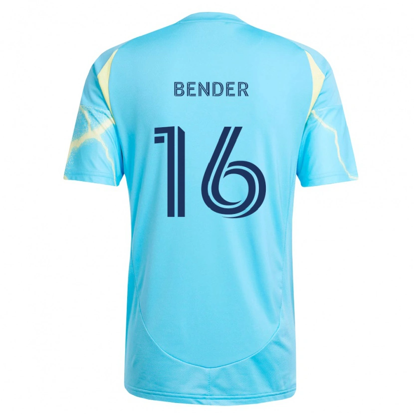 Danxen Dětské Ben Bender #16 Světle Modrá Černá Světle Žlutá Daleko Hráčské Dresy 2026/27 Dres