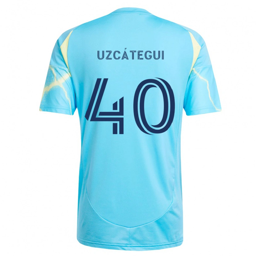Danxen Dětské Rafael Uzcátegui #40 Světle Modrá Černá Světle Žlutá Daleko Hráčské Dresy 2026/27 Dres