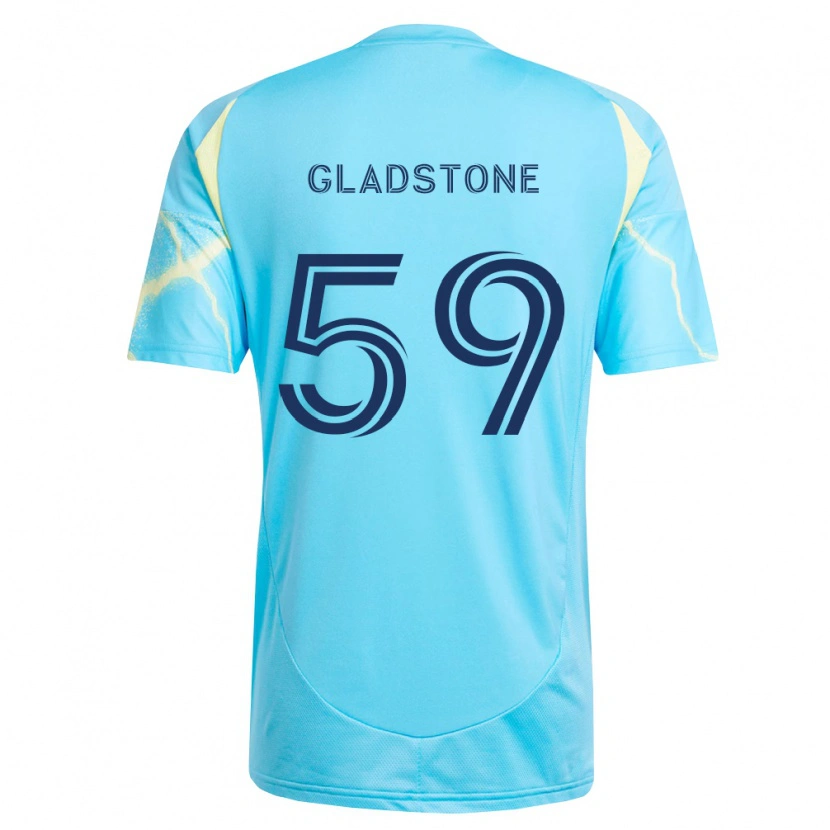 Danxen Dětské Tyler Gladstone #59 Světle Modrá Černá Světle Žlutá Daleko Hráčské Dresy 2026/27 Dres