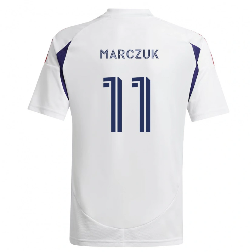Danxen Dětské Dominik Marczuk #11 Královsky Modrá Červená Hnědá Daleko Hráčské Dresy 2026/27 Dres