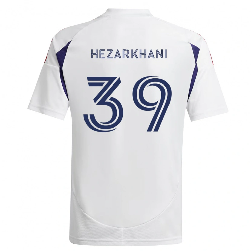 Danxen Dětské Aiden Hezarkhani #39 Královsky Modrá Červená Hnědá Daleko Hráčské Dresy 2026/27 Dres