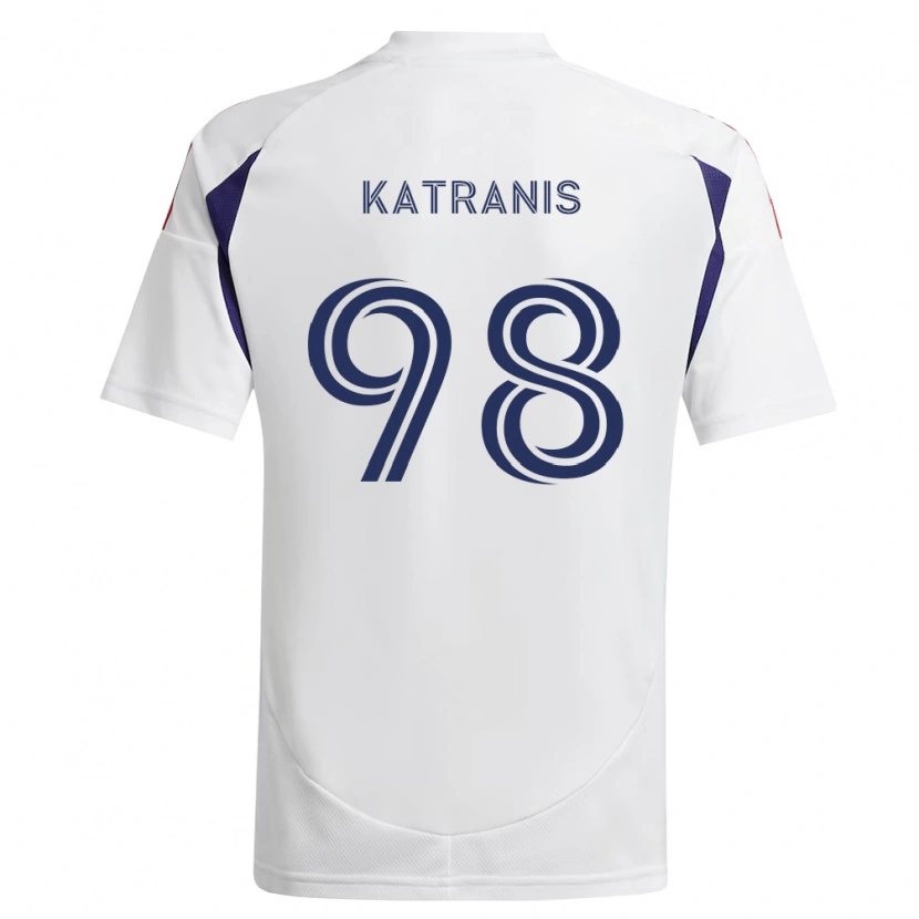 Danxen Dětské Alexandros Katranis #98 Královsky Modrá Červená Hnědá Daleko Hráčské Dresy 2026/27 Dres