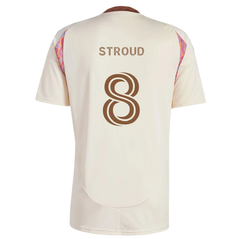 Danxen Dětské Jared Stroud #8 Off-White Růžová Daleko Hráčské Dresy 2026/27 Dres