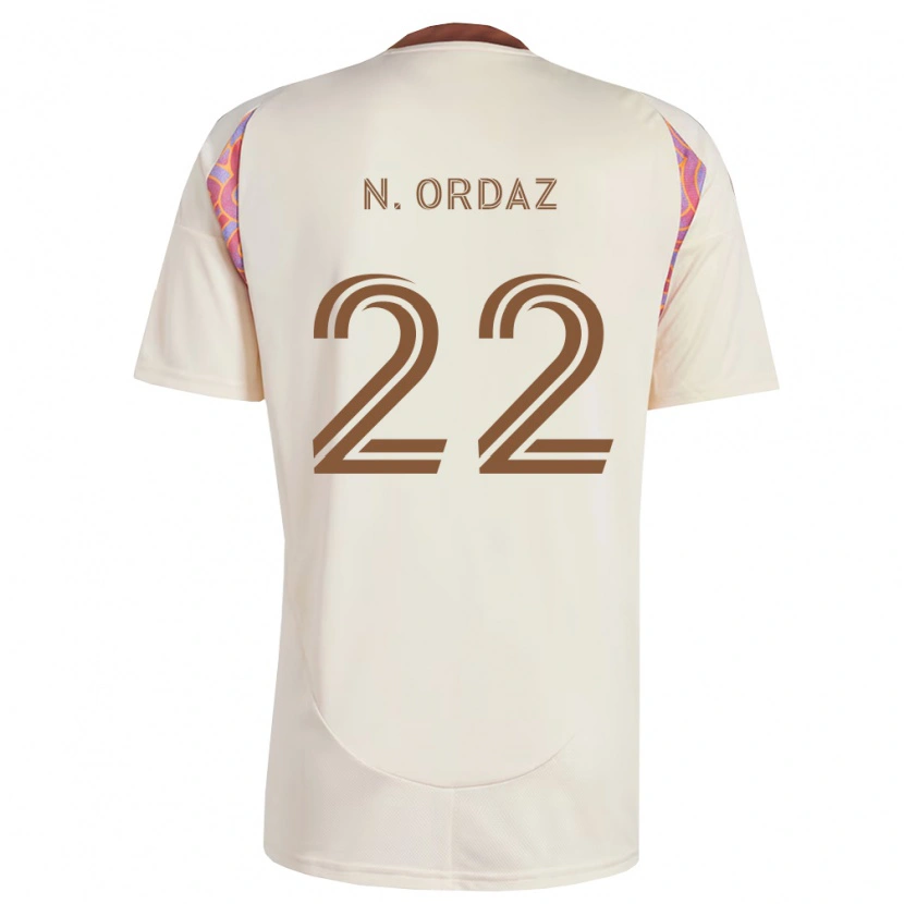 Danxen Dětské Nathan Ordaz #22 Off-White Růžová Daleko Hráčské Dresy 2026/27 Dres