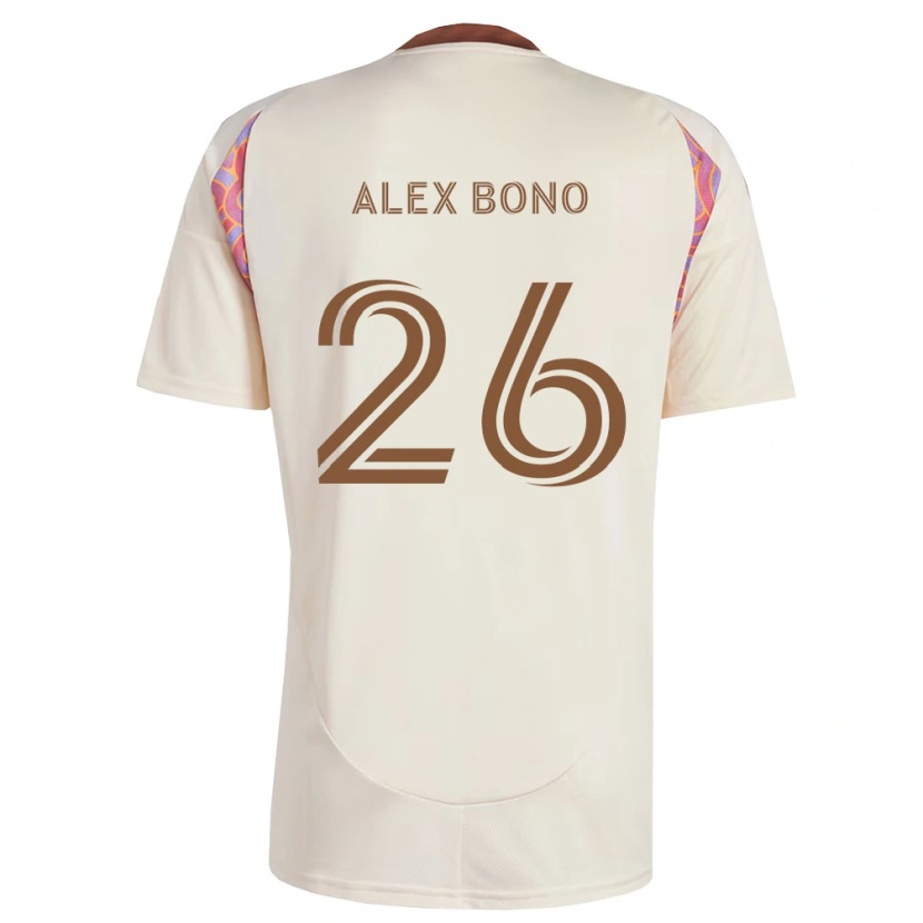 Danxen Dětské Alex Bono #26 Off-White Růžová Daleko Hráčské Dresy 2026/27 Dres