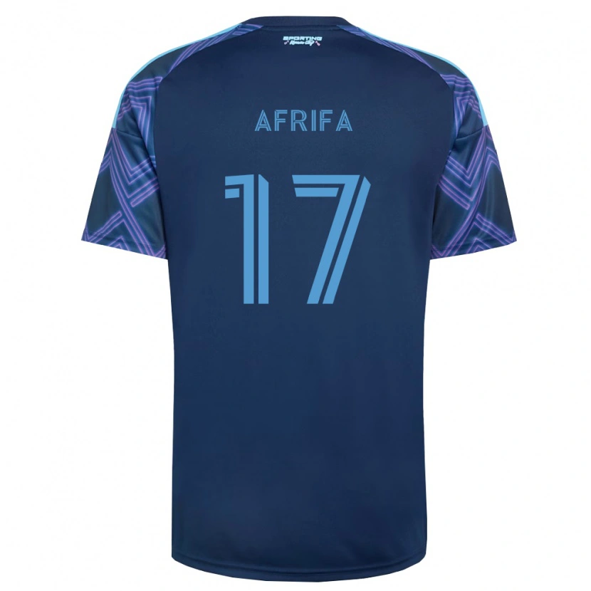 Danxen Dětské Stephen Afrifa #17 Královsky Modrá Fialová Daleko Hráčské Dresy 2026/27 Dres