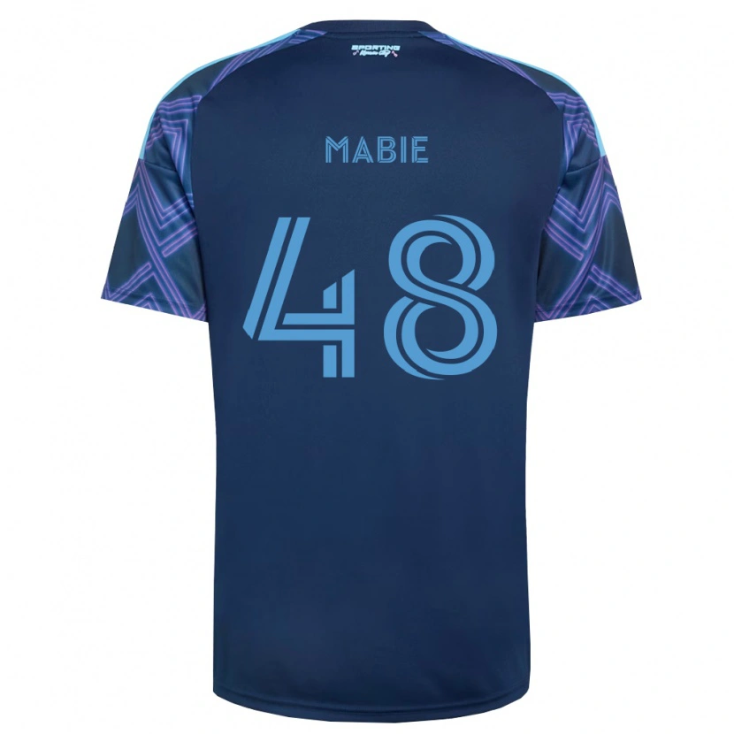 Danxen Dětské Blaine Mabie #48 Královsky Modrá Fialová Daleko Hráčské Dresy 2026/27 Dres