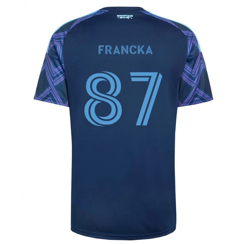 Danxen Dětské Jack Francka #87 Královsky Modrá Fialová Daleko Hráčské Dresy 2026/27 Dres